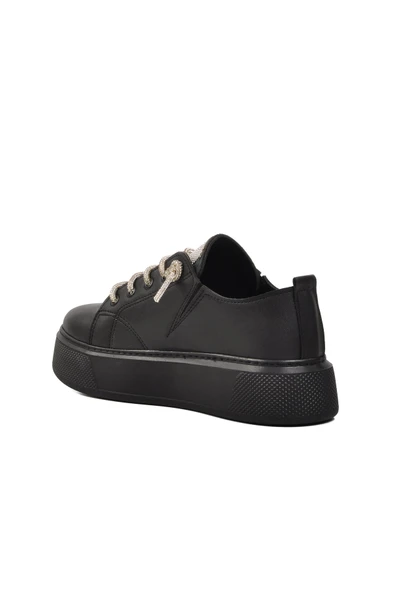 Siyah Kadın Sneaker - Resim 4