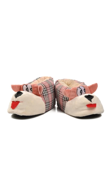 Pembe Bej Kadın Panduf Köpekli Panduf ürün görseli 1