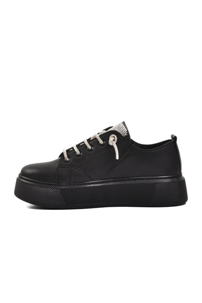 Siyah Kadın Sneaker - Resim 2