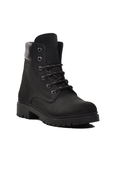 Siyah Nubuk Unisex Bot - Resim 3