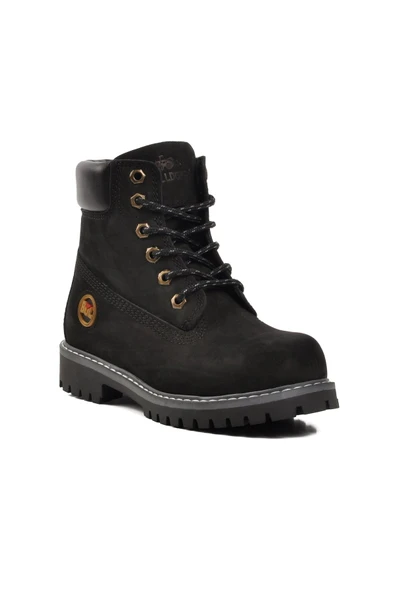 Siyah Nubuk Unisex Bot - Resim 3
