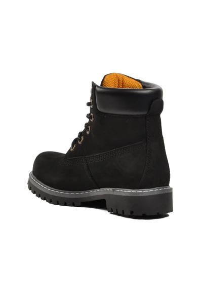 Siyah Nubuk Unisex Bot - Resim 4