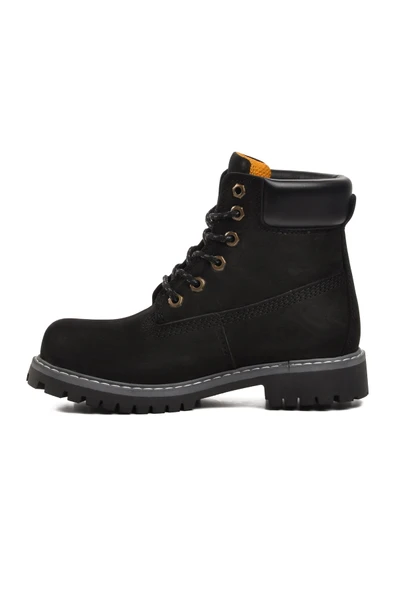 Siyah Nubuk Unisex Bot - Resim 2
