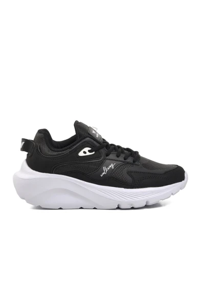 Siyah Beyaz Kadın Spor Ayakkabı Sneaker ürün görseli 1