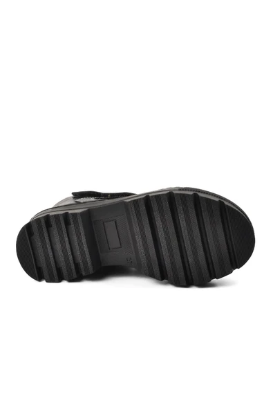 Siyah Kamuflaj Unisex Çocuk Bot - Resim 5