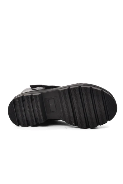 Siyah Unisex Çocuk Bot - Resim 5