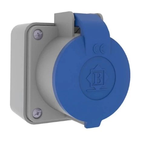 BEMİS 1X16A DUVAR PRİZİ BP1-1402-2510 ürün görseli 1