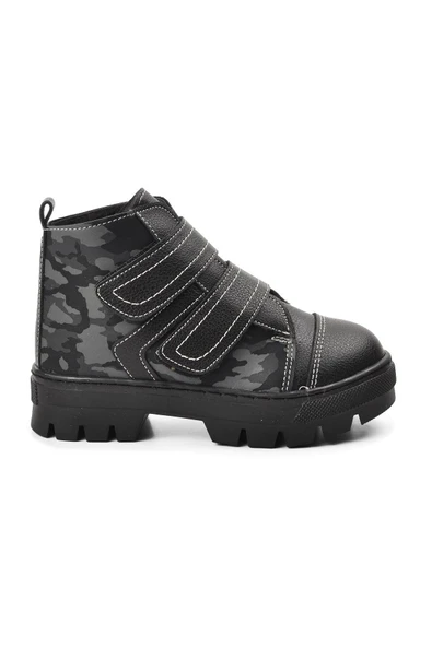 Siyah Kamuflaj Unisex Çocuk Bot ürün görseli 1