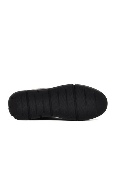 Kahve Hakiki Deri Sneaker Erkek Bot - Resim 5