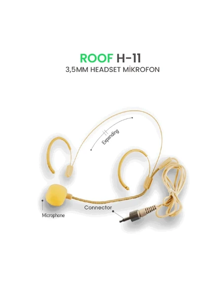 Roof H-11 HEADSET MİKROFON ürün görseli 1