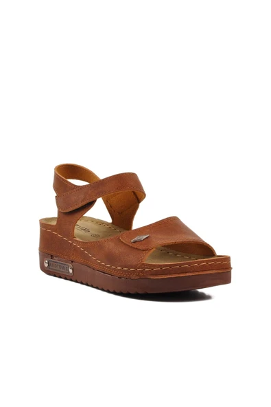 Taba Kadın Düz Sandalet - Resim 3