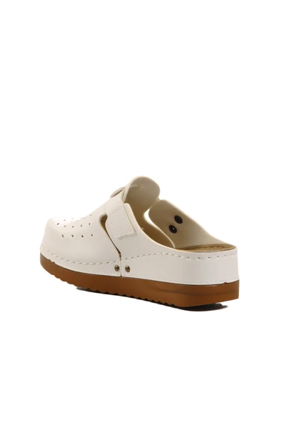 Beyaz Anatomik Unisex Sabo Terlik - Resim 4