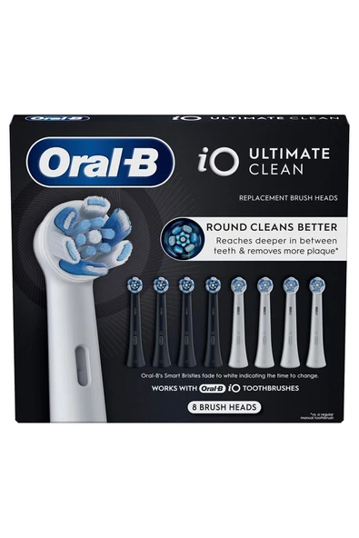 Oral-B iO Ultimate Clean 8 Adet Yedek Başlık Seti ürün görseli 1