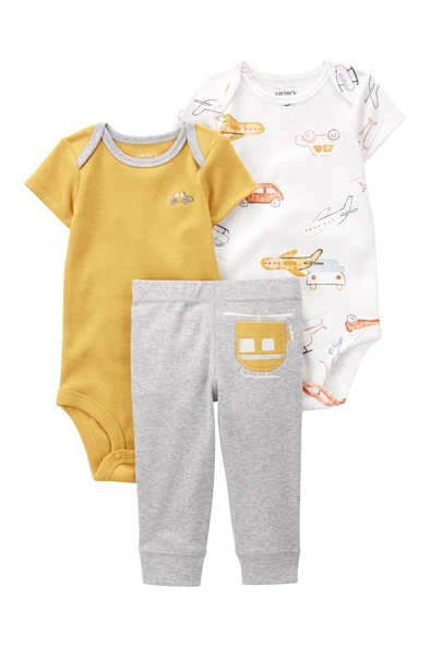 Carters Layette Renkli Erkek Bebek 3Lü Set 1P571510R ürün görseli 1