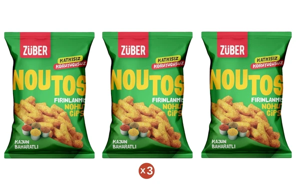 Noutos Kajun Baharatlı Nohut Cipsi 55gr (3 ADET) ürün görseli 1
