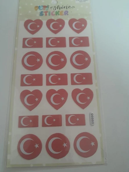 PUTI SHINE STICKER - TURK BAYRAGI 4 ürün görseli 1