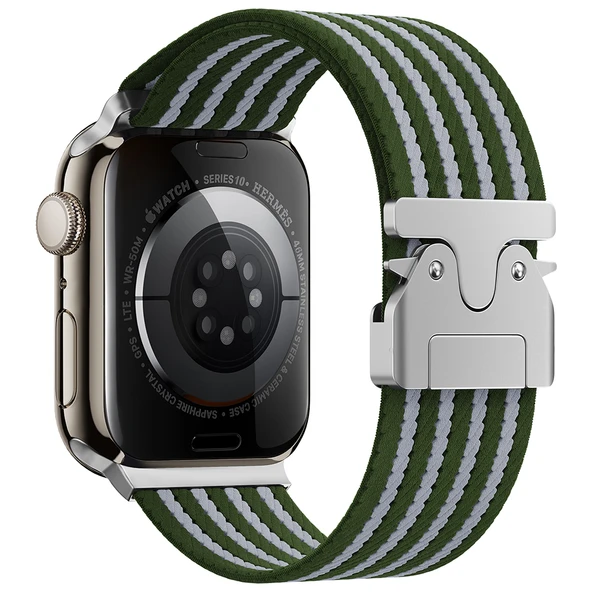 Apple Watch 42mm Zore KRD-133 Naylon Kumaş Hasır Örgülü Kordon ürün görseli 1