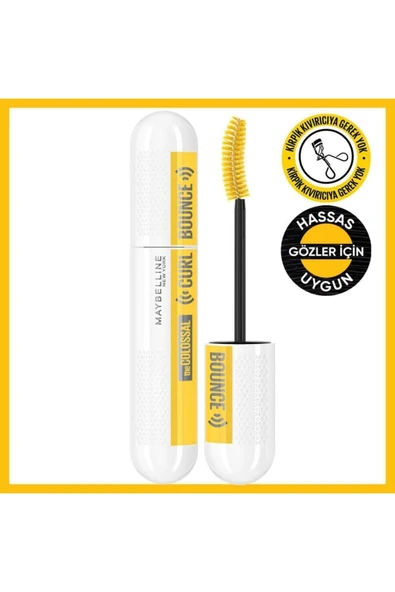 Maybelline The Colossal Curl Bounce Mascara Siyah - Resim 4