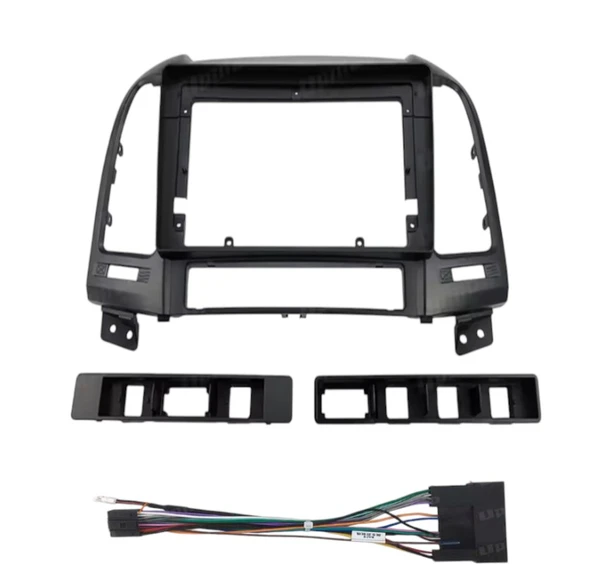 HYUNDAI SANTAFE 2006-2012 UYUMLU 9" SİYAH ANDROID MULTİMEDYA ÇERÇEVESİ - SOKET ürün görseli 1