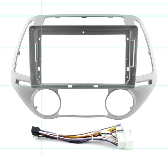 HYUNDAI İ20 ANALOG/DIGITAL KLİMA 2009-2014 UYUMLU ANDROID MULTİMEDYA ÇERÇEVESİ - SOKET ürün görseli 1