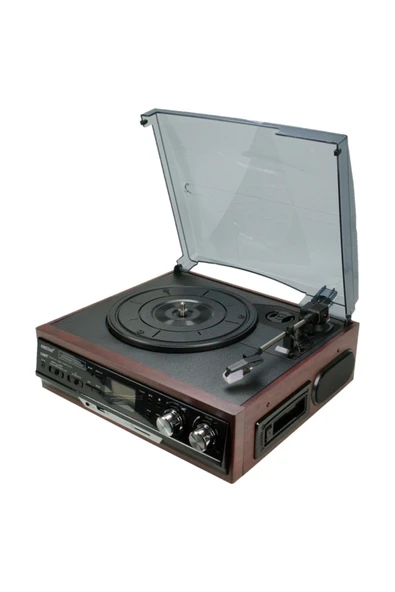 Ultratekno KN-37 Pikap Radyo USB TF Destekli Bluetooth'lu Plak Çalar Turntable ürün görseli 1