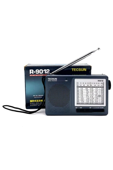 Tecsun R-9012 Taşınabilir Analog Radyo Kısa Dalga FM Stereo Alıcı FM/MW/SW 12 Bantlı Dünya Radyosu ürün görseli 1