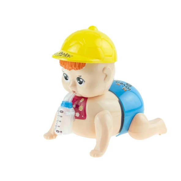 Oyuncak Bebek Emekleyen Bebek Işıklı Sesli Hareketli 15 cm ürün görseli 1