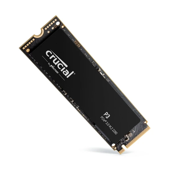CRUCIAL P3 1TB 3500/3300MB/s M.2 2280 PCIe NVME SSD CT1000P3SSD8 ürün görseli 1
