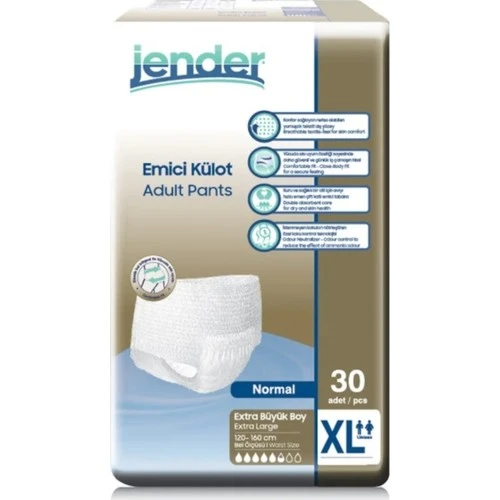 Jender Emici Külot Xlarge Ekstra Büyük Boy 30'lu paket ürün görseli 1