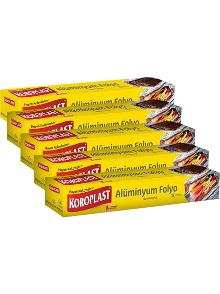 Koroplast Alüminyum Folyo 8 Mt x 5 Paket ürün görseli 1