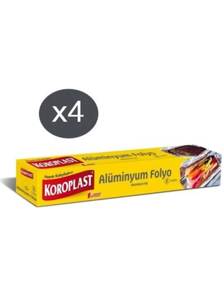 Koroplast Alüminyum Folyo 8 Mt x 4 Paket ürün görseli 1