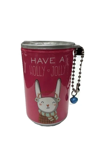 Islak Mendil, Kutulu Mendil, Sevimli Teneke Kutu Görünümlü Islak Mendil, Anahtarlık Çanta Süsü holly jolly ürün görseli 1