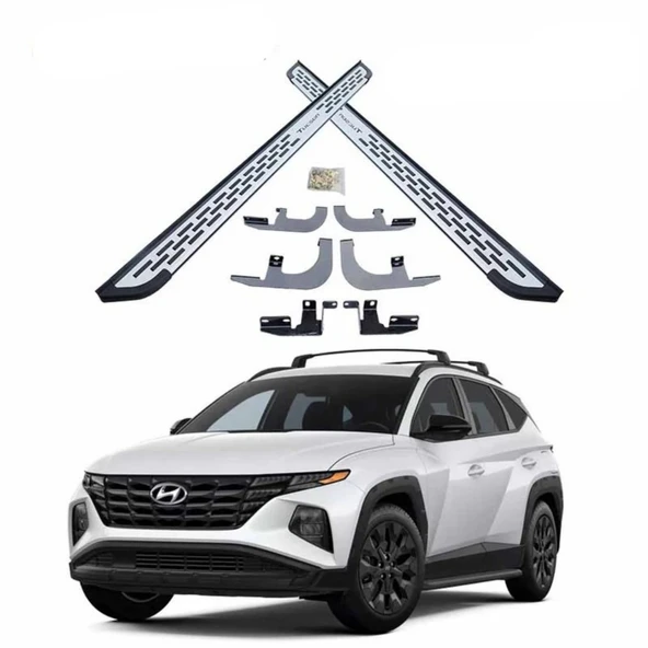 Hyundai Tucson Yan Basamak Kromlu Model 2022-2024 Arası Uyumlu ürün görseli 1