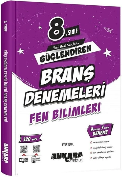 8. Sınıf Fen Bilimleri Güçlendiren Branş Denemeleri Ankara Yayıncılık ürün görseli 1