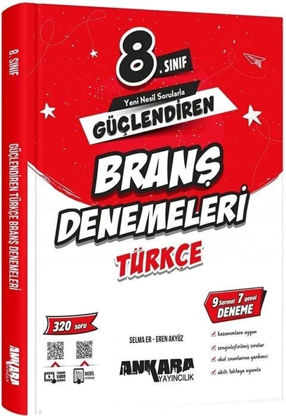 8. Sınıf Türkçe Güçlendiren Branş Denemeleri Ankara Yayıncılık ürün görseli 1