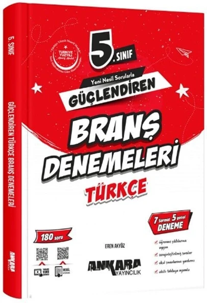 5. Sınıf Türkçe Güçlendiren Branş Denemeleri Ankara Yayıncılık ürün görseli 1