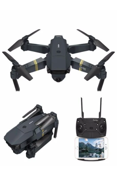 ULTRATEKNO E58 4k 1080p Çift Kameralı Kumandalı 2.4 Ghz Mikro Katlanabilir Drone ürün görseli 1