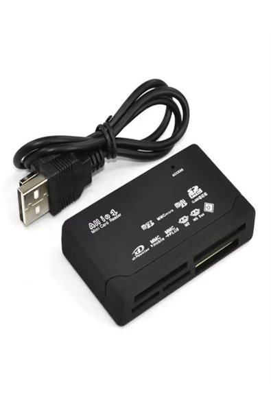 ULTRATEKNO 26 in 1 Çoklu Kart Okuyucu Usb Sd Sdhc Mini Micro Sd Memory Stick Duo M2 Mmc Xd CF ürün görseli 1