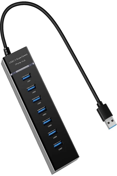 ULTRATEKNO Ul307 7 Port Usb 3.0 Hub Usb Hub 3.0 Çoğaltıcı 7 Port Usb Hub 5 Gbps Usb Splitter Usb Çoklayıcı ürün görseli 1