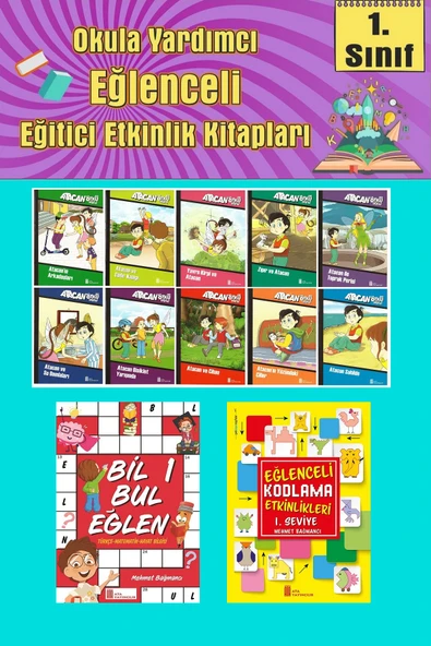 1.Sınıflar İçin Okumayı Sevdiren 10 lu Hikaye Seti -Bil Bul Eğlen-Kodlama 15 (Okulda Evde Tatilde) ürün görseli 1