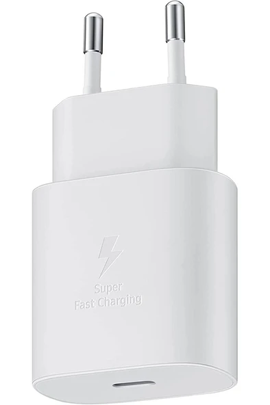 OUTLET Samsung EP-TA800N Type-c 25W Kablosuz Hızlı Şarj Adaptörü Beyaz - OUTLET0001 ürün görseli 1