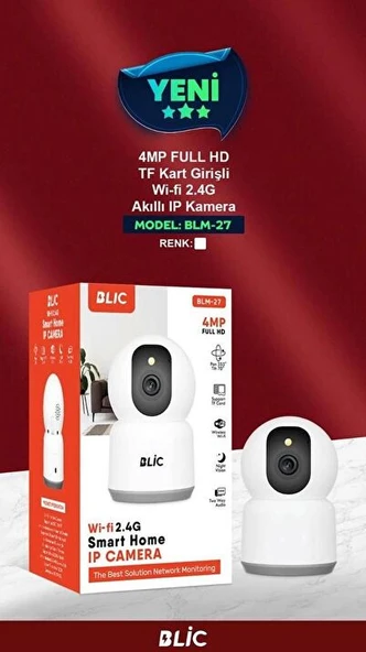 Blm-59 iç mekan için 2.4 Wifi bağlantısıçift lensnli, 2 MP 1080 HP ful HD kamera ürün görseli 1