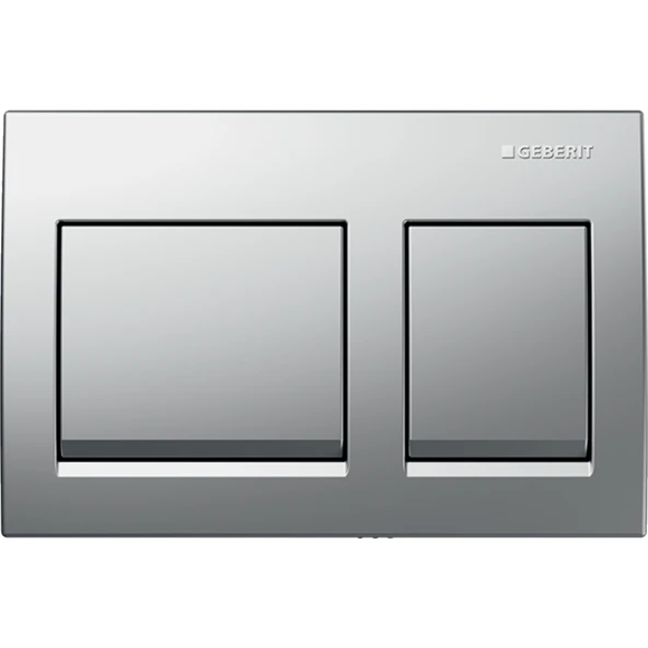 Geberit Alpha35 Kumanda Kapağı Çift Basmalı, Parlak Krom, 115.045.21.5 ürün görseli 1