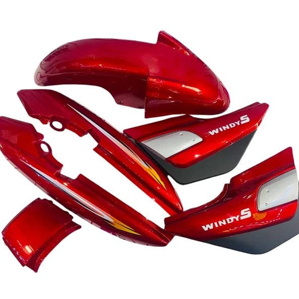 Kanuni Windy - S 125 Kaporta 3 ' Lü Set Kırmızı ürün görseli 1