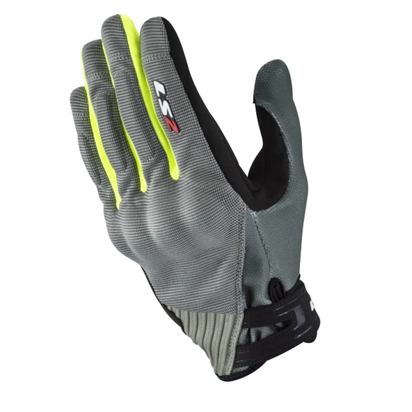 LS2 DART 2 EVO YAZLIK ELDİVEN GRİ-NEON - Resim 2