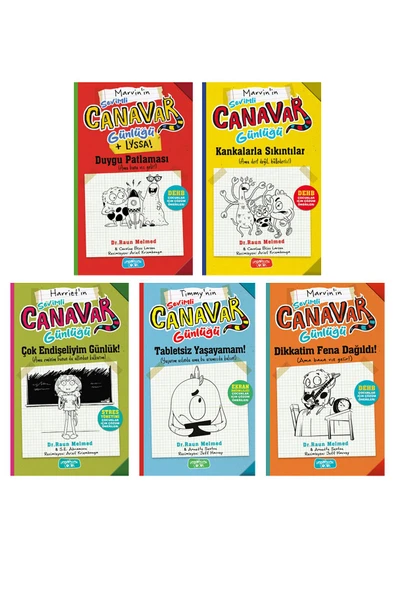 Tabletsiz Yaşayamam!/ Dikkatim Fena Dağıldı!/Çok Endişeliyim Günlük/Duygu Patlaması/Kankalarla Sıkıntılar ürün görseli 1