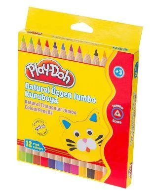 Play Doh Kuruboya Naturel Jumbo 12 Renk ürün görseli 1