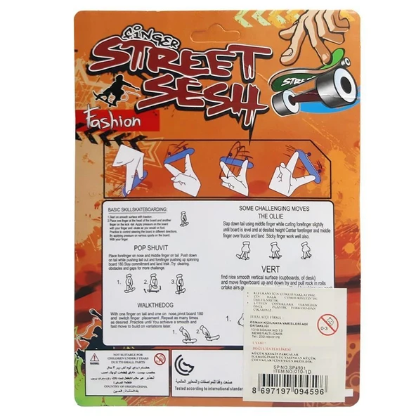 KIZILKAYA PARMAK KAYKAY 2 Lİ SET - Resim 3