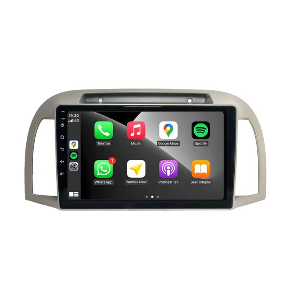 Nissan MİCRA - Araç Multimedya Ekran - 6GB 128GB - S - Bej - 2002 - 2010 - 9 Inch - UPG - MYWAY ürün görseli 1