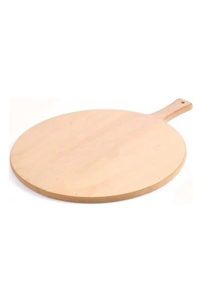 60 Cm Ahşap Bazlama Tahtası Ekmek Hamur Açma Tahtası Saplı ürün görseli 1